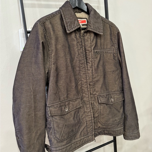 Mossimo brown corduroy Sherpa lined jacket size S - Picture 7 of 8